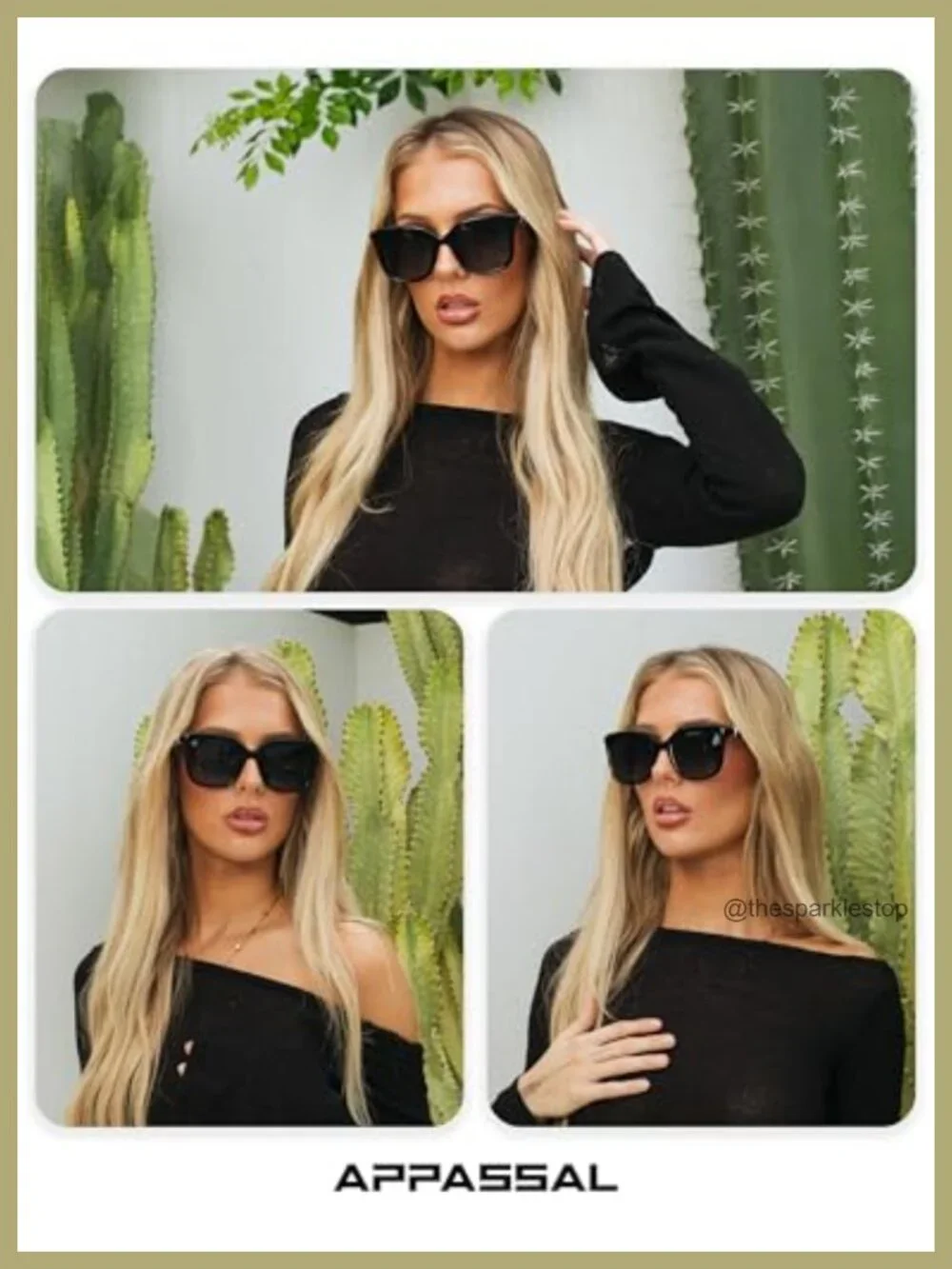 Retro Chunky Square Polarized Sunglasses Bamboo Temple UV400 Unisex